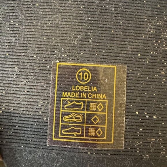 C. Wonder Womens Navy Leather Sandals W/ Gold Accent & Striped Fabric Detail Siz - Picture 6 of 8